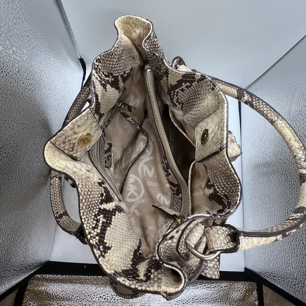 Michael Kors Python Handbag - Picture 7 of 14
